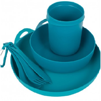 Delta Camp Set(Bowl, Plate, Mug, Cutlery) Pacific Blue