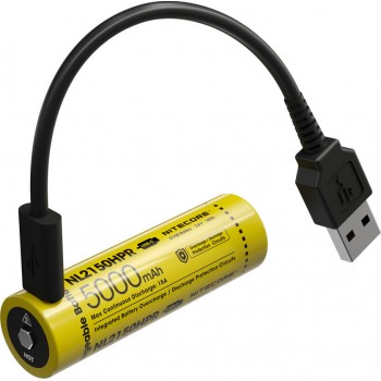 NITECORE Επαναφορτιζόμενη Μπαταρία NL2150HPR με USB-C 21700/5000mAh 1τμχ